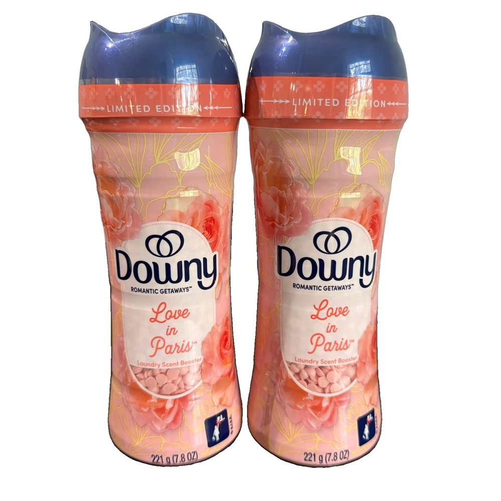 2 7.8oz Downy Love In Paris Laundry Scent Booster Beads Limited Edition Romantic